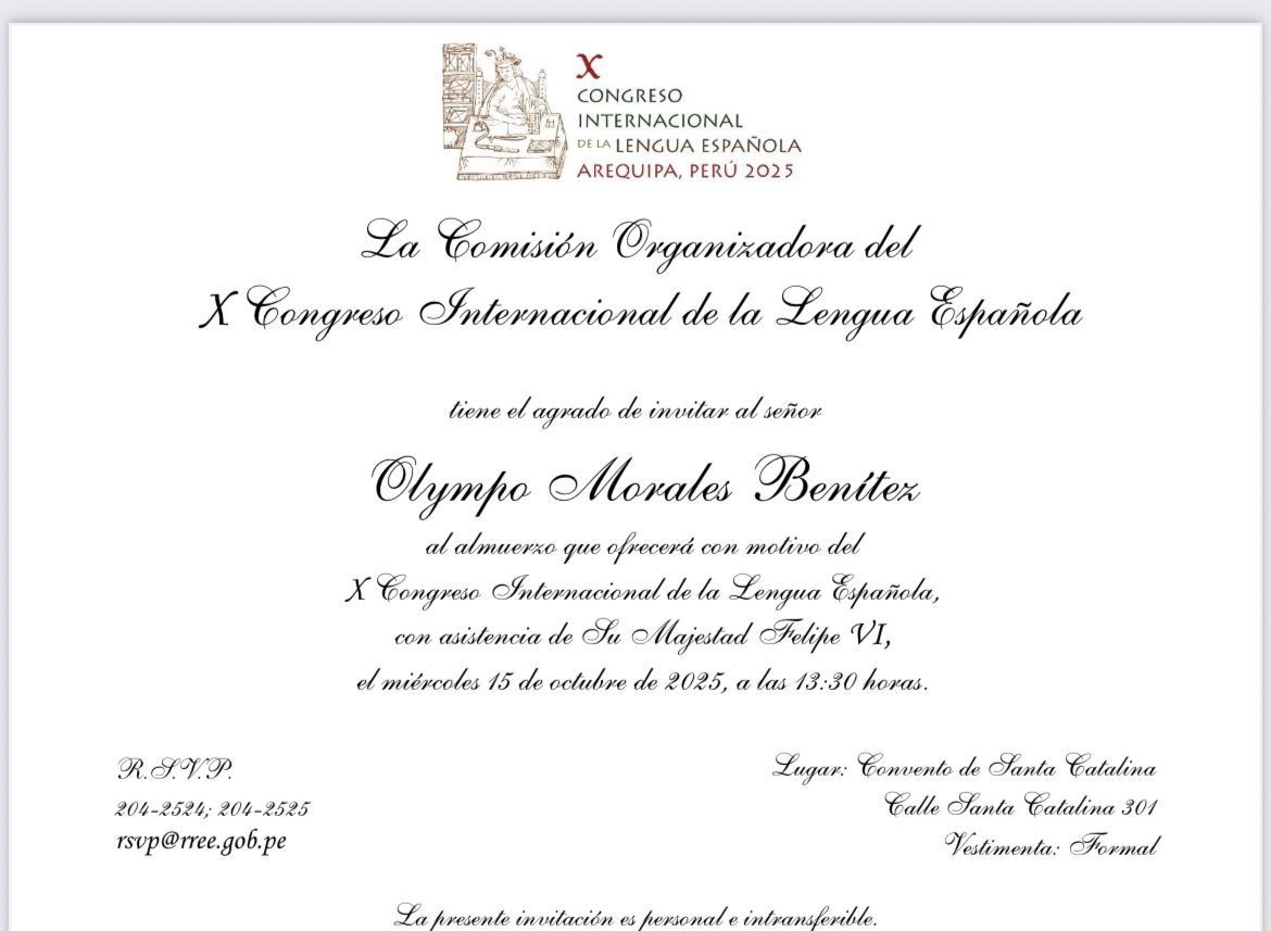Olympo Morales Benítez en el X Congreso Internacional de la Lengua ...